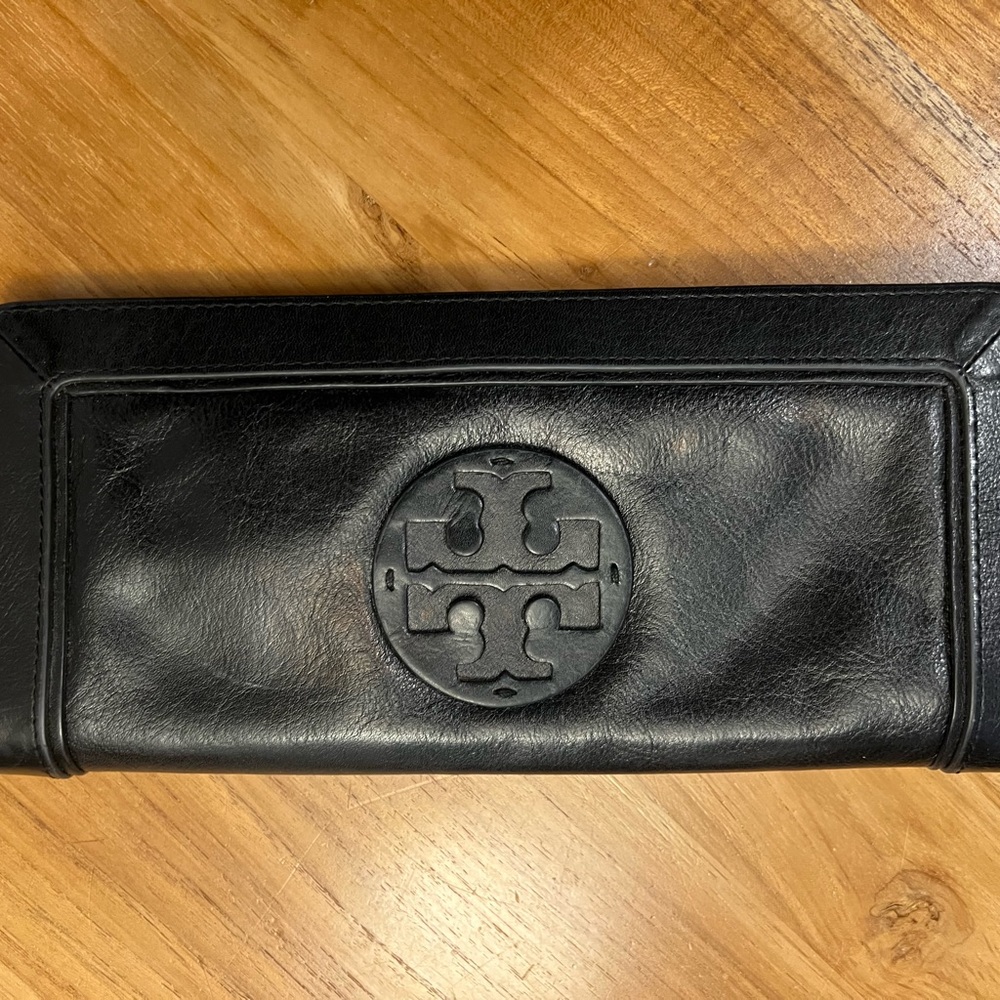 Tory Burch Long Black Wallet Clutch